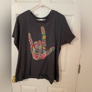 Sign Language “I Love You” shirt.